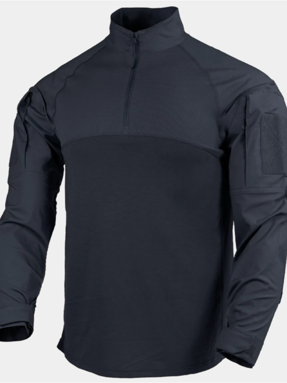 Men's Black Quarter-Zip Athletic Combat Shirt